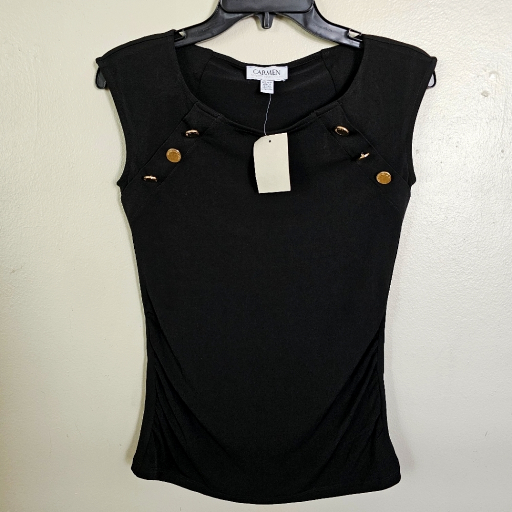 Carmen Marc Valvo Stretch Blouse